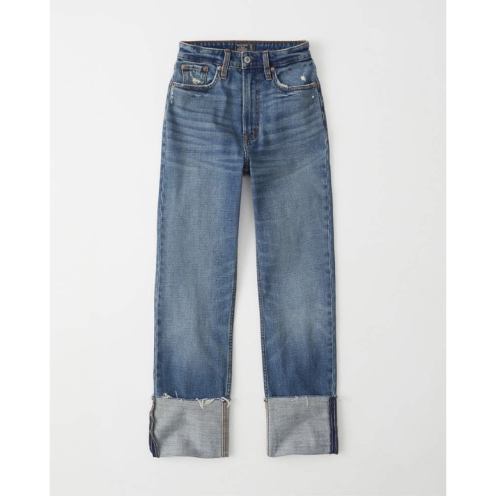 Abercrombie and Fitch High Rise Mom Jeans Sz 28